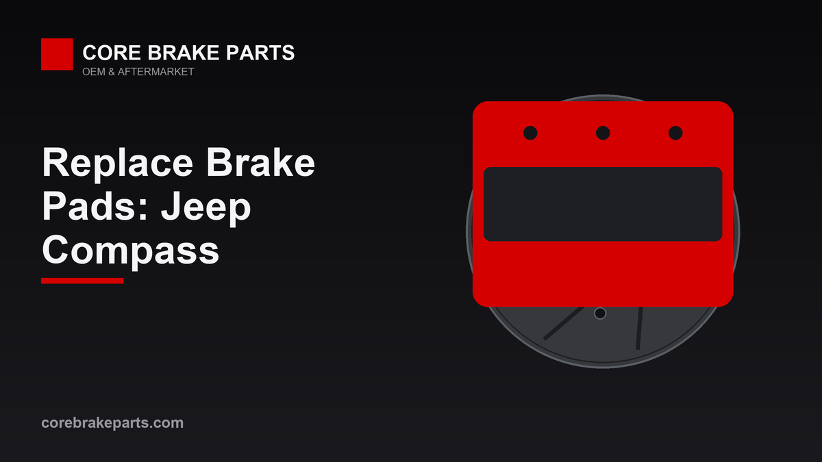 Replacing brake pads on a Jeep Compass