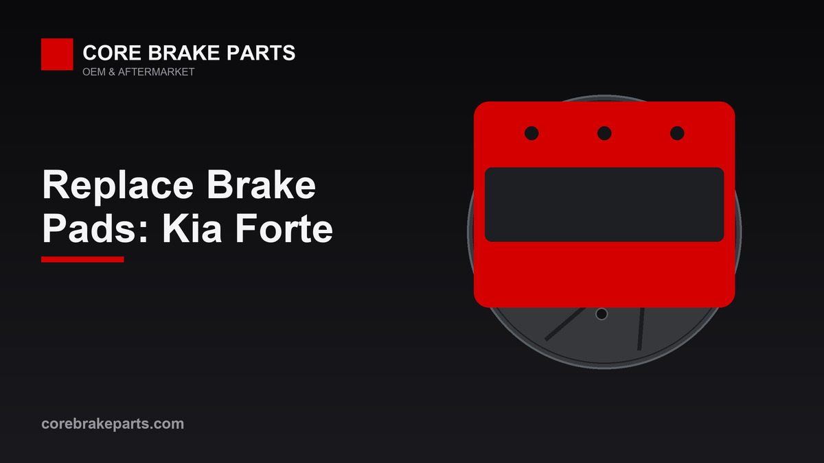 Replacing brake pads on a Kia Forte