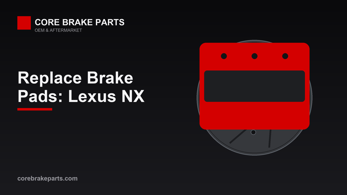 Replacing brake pads on a Lexus NX