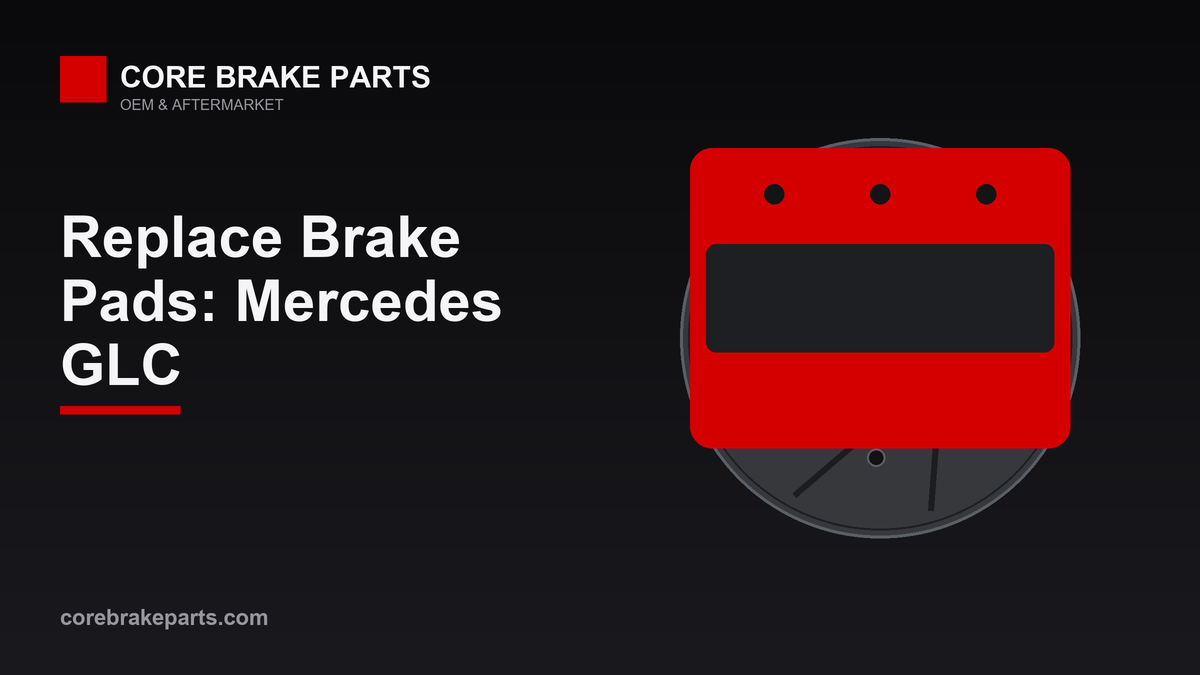 Replacing brake pads on a Mercedes GLC