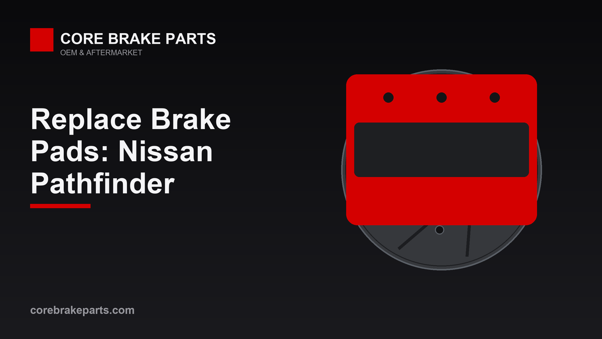 Replacing brake pads on a Nissan Pathfinder