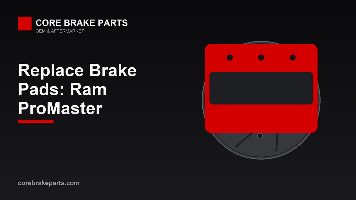 Replacing brake pads on a Ram ProMaster