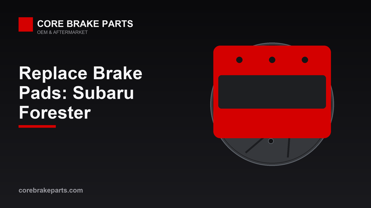 Replacing brake pads on a Subaru Forester