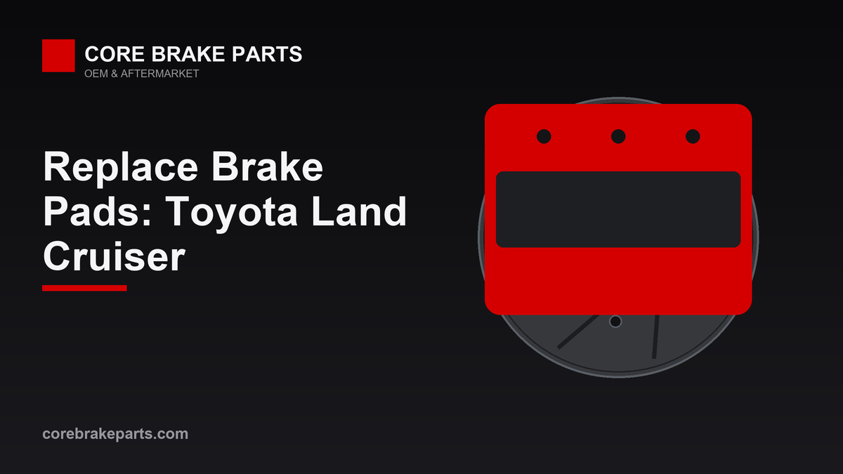 Replacing brake pads on a Toyota Land Cruiser