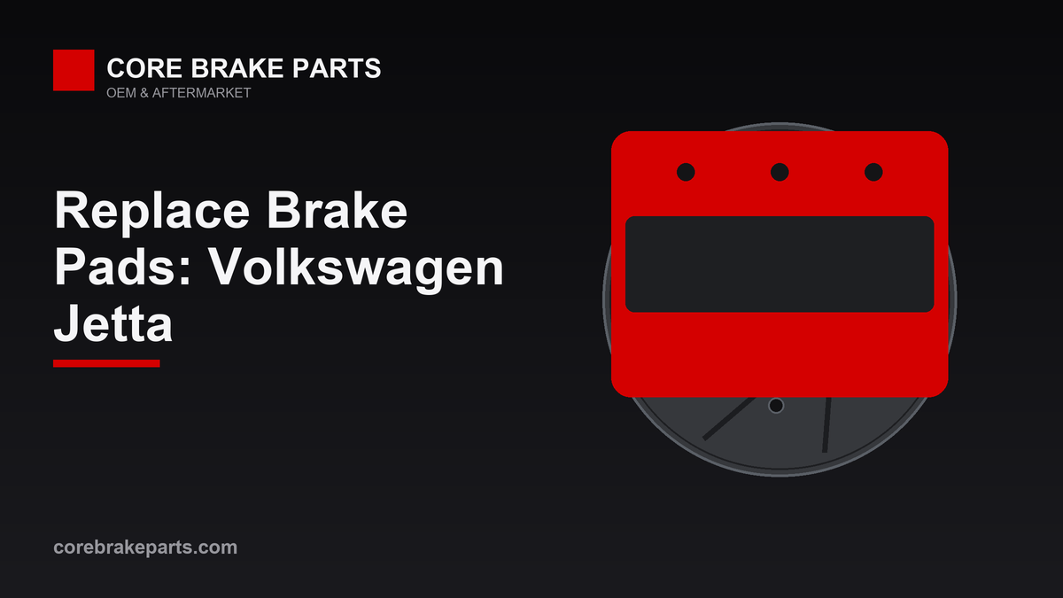 Replacing brake pads on a Volkswagen Jetta