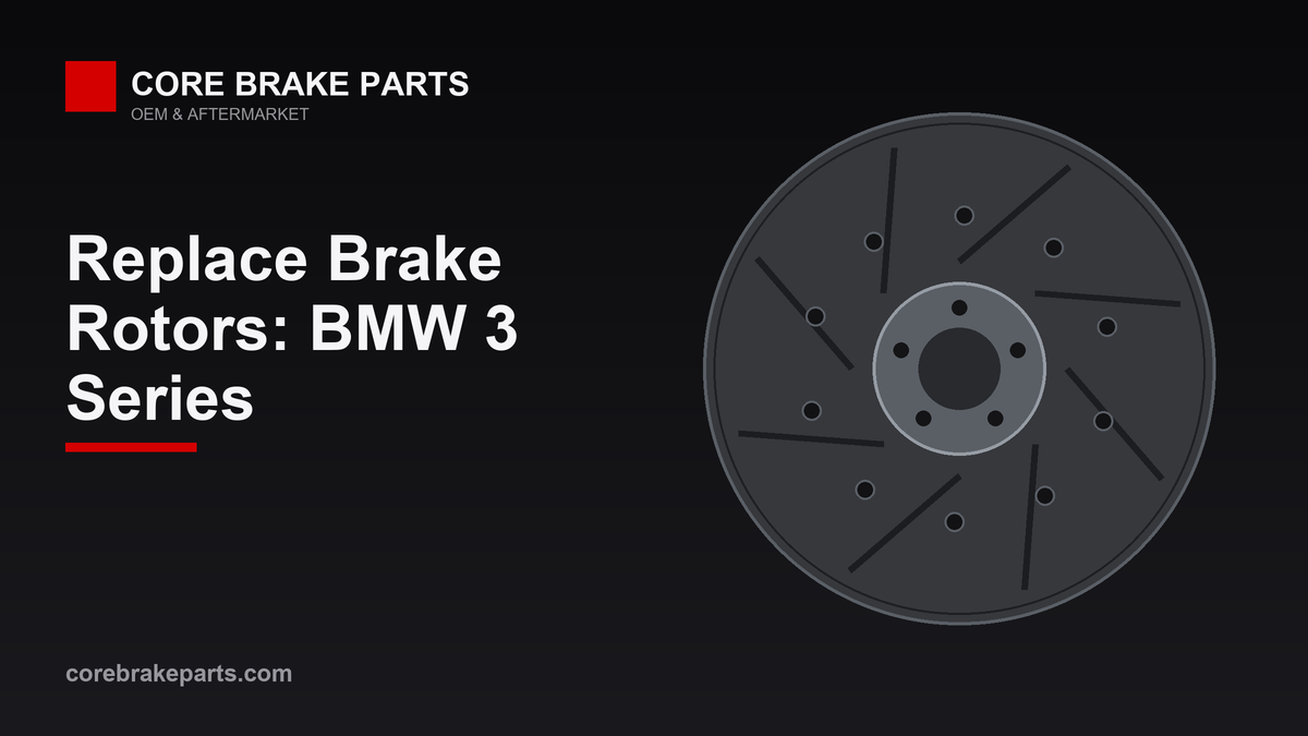 Replacing brake rotors on a BMW 3 Series