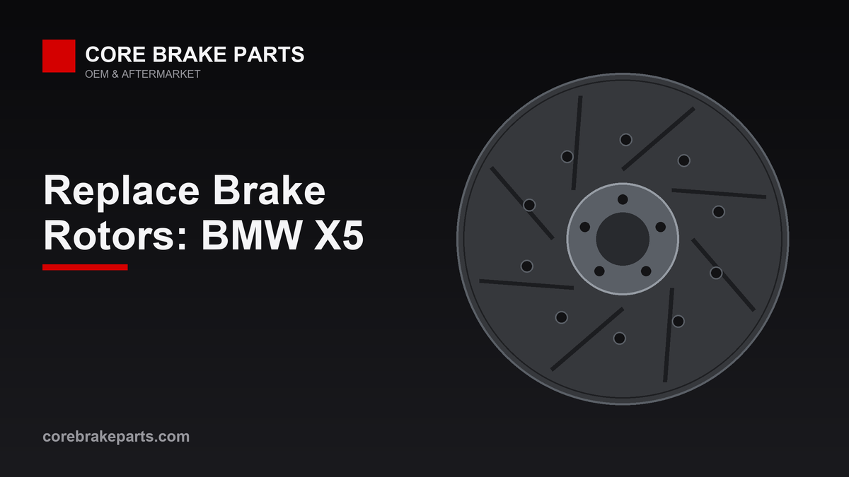 Replacing brake rotors on a BMW X5