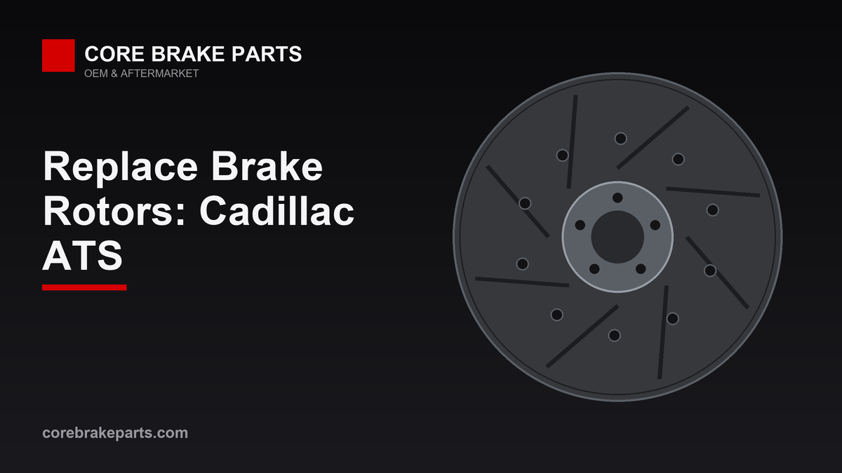 Replacing brake rotors on a Cadillac ATS