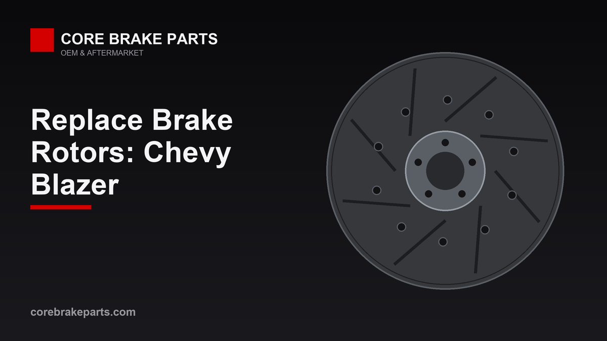 Replacing brake rotors on a Chevy Blazer
