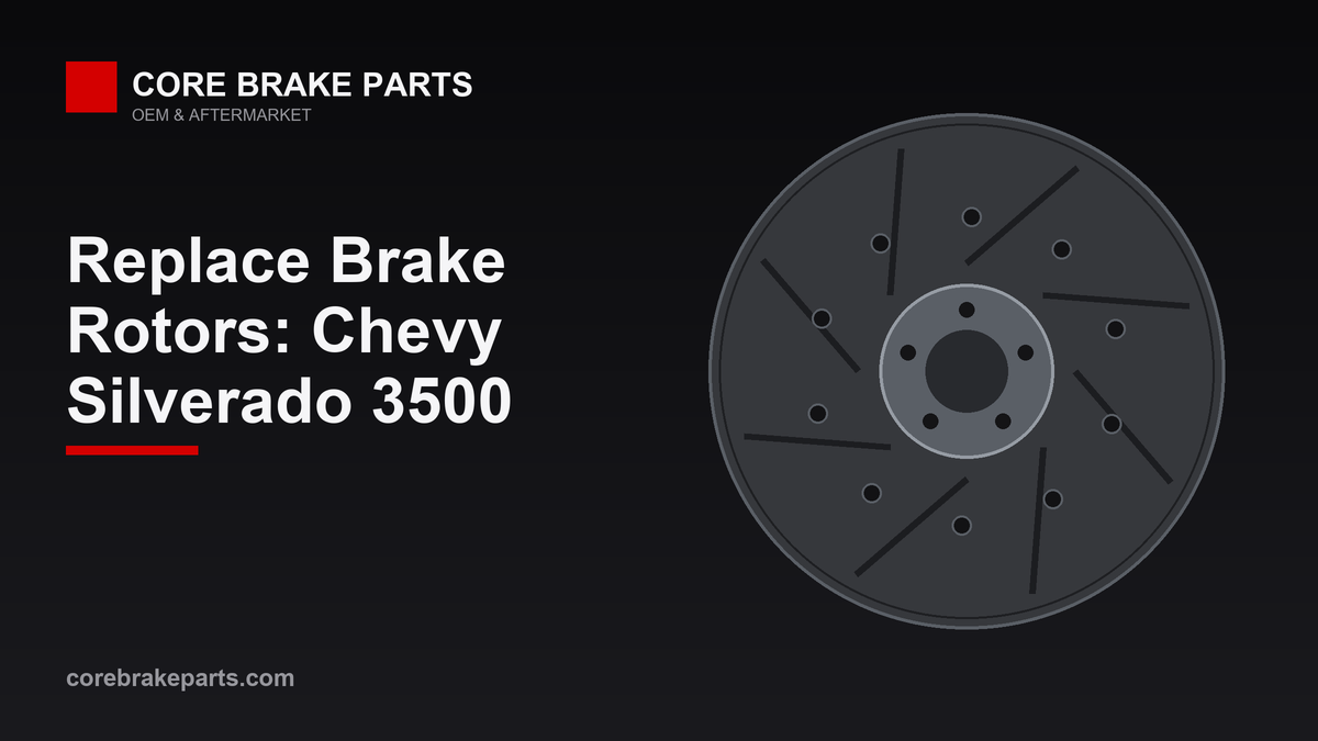 Replacing brake rotors on a Chevy Silverado 3500