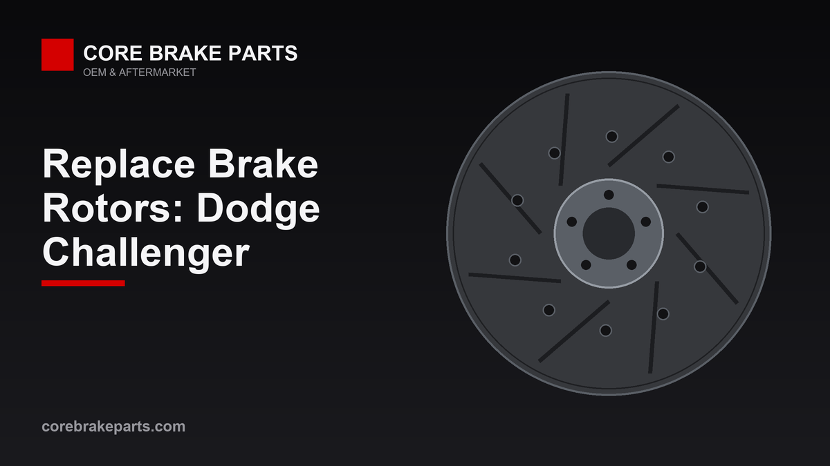 Replacing brake rotors on a Dodge Challenger