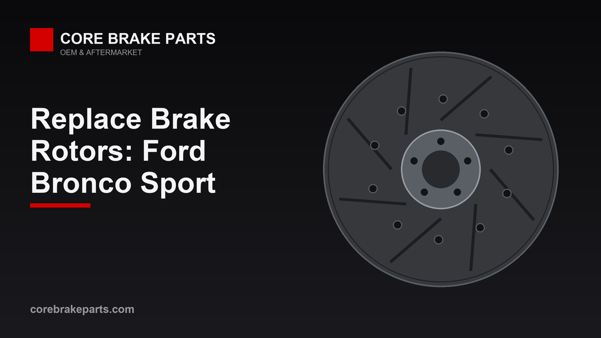 Replacing brake rotors on a Ford Bronco Sport