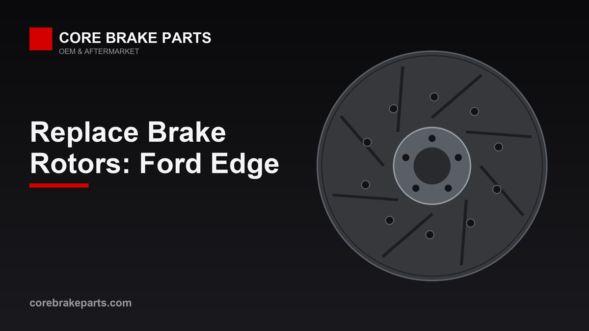 Replacing brake rotors on a Ford Edge