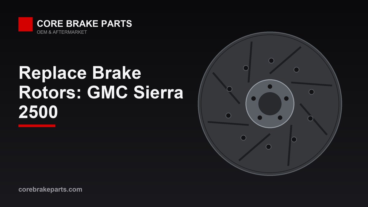 Replacing brake rotors on a GMC Sierra 2500