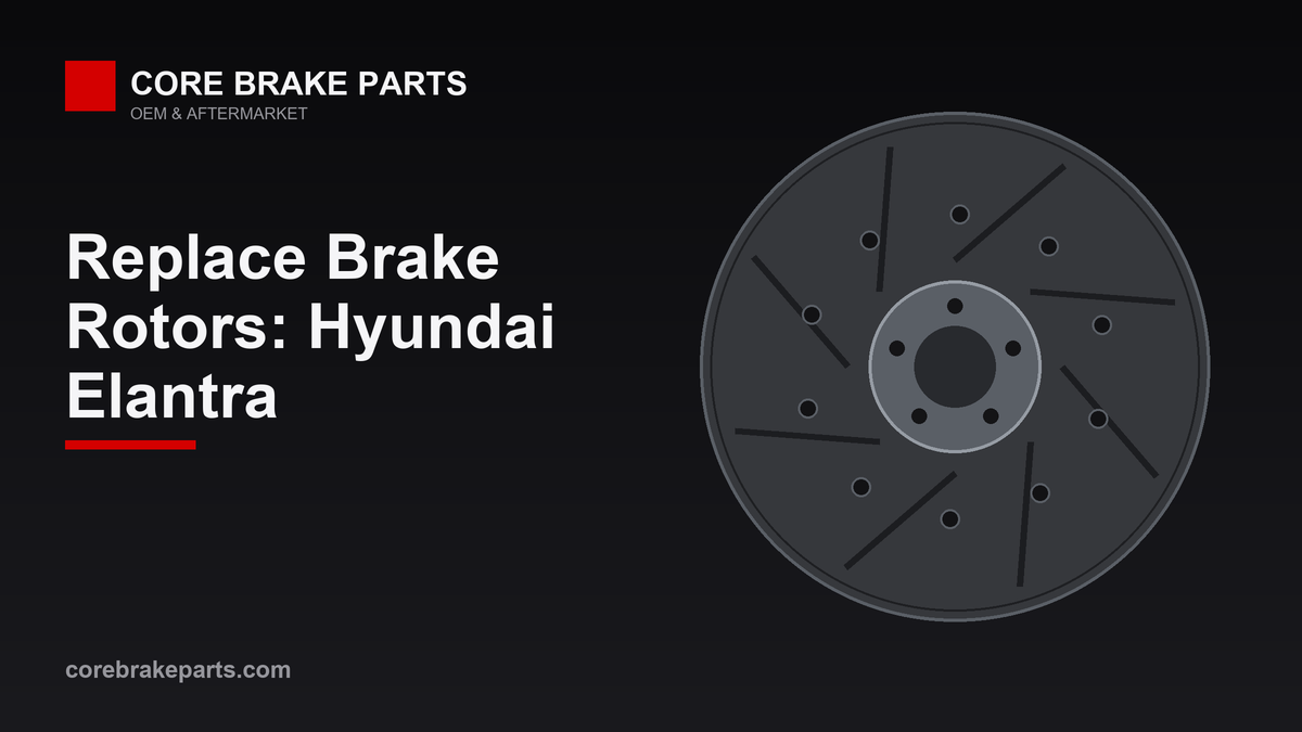 Replacing brake rotors on a Hyundai Elantra