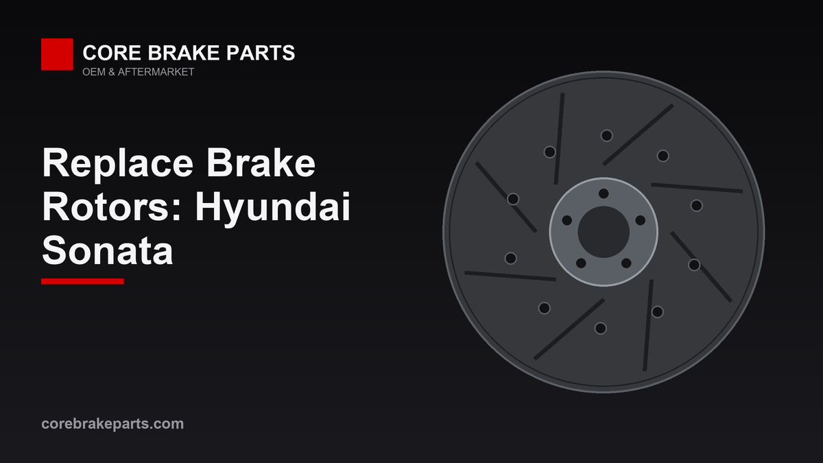 Replacing brake rotors on a Hyundai Sonata