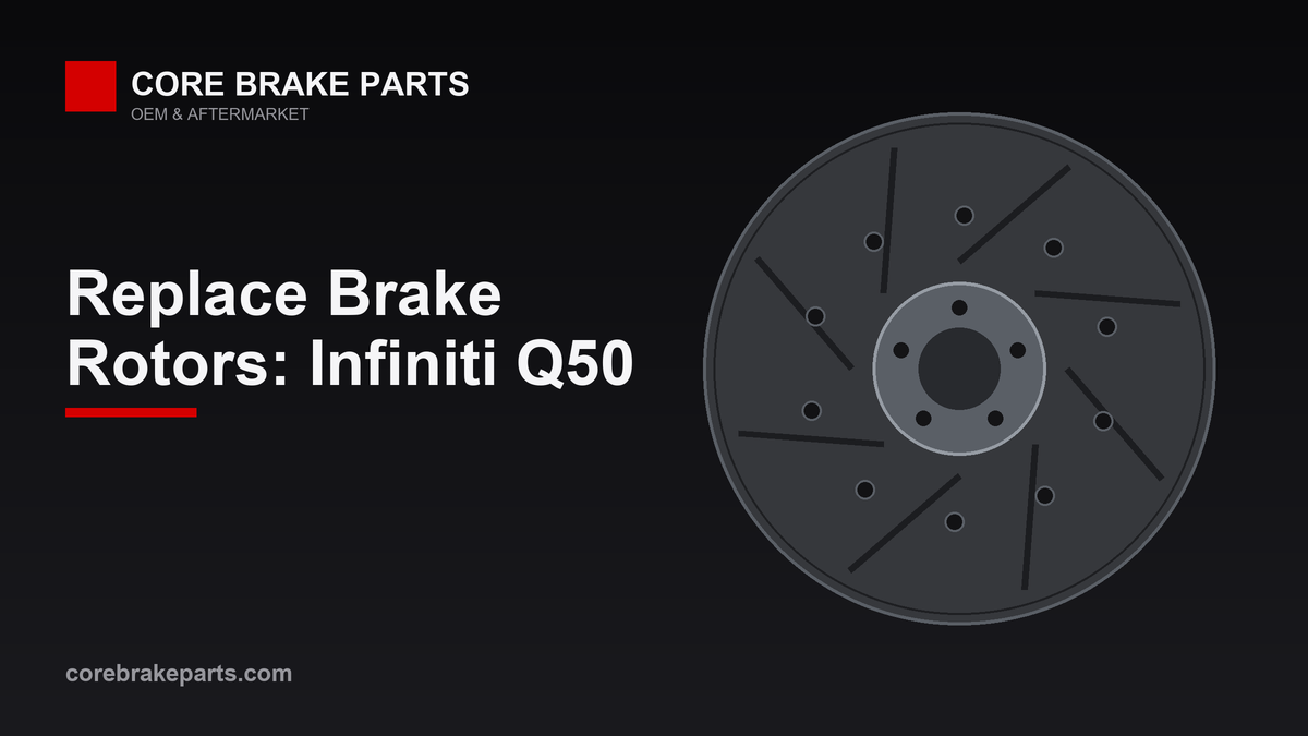 Replacing brake rotors on a Infiniti Q50