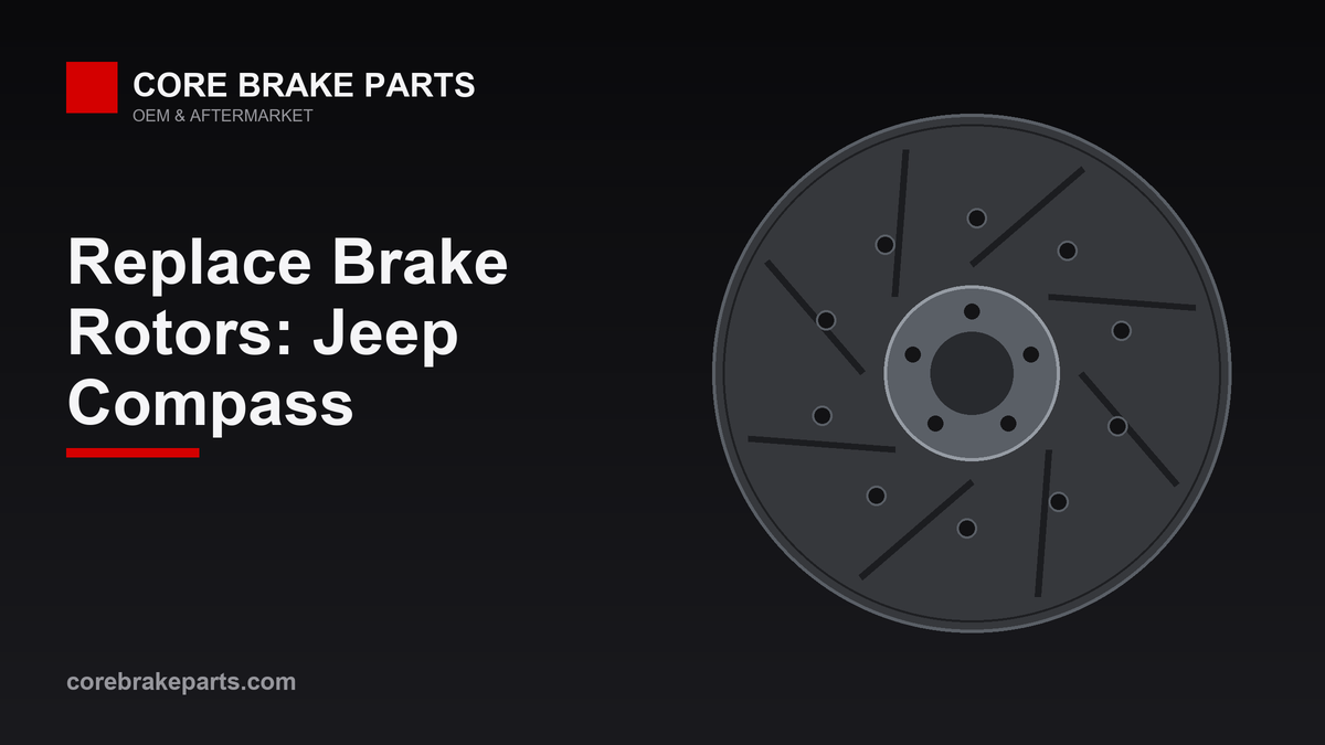 Replacing brake rotors on a Jeep Compass