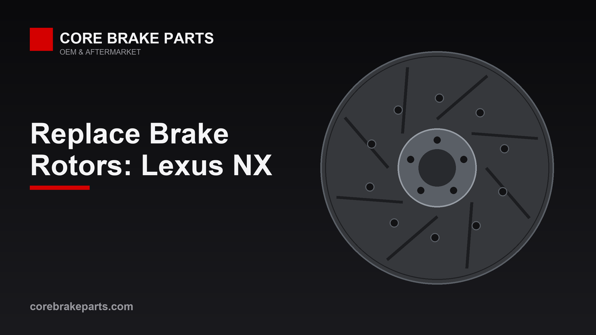 Replacing brake rotors on a Lexus NX
