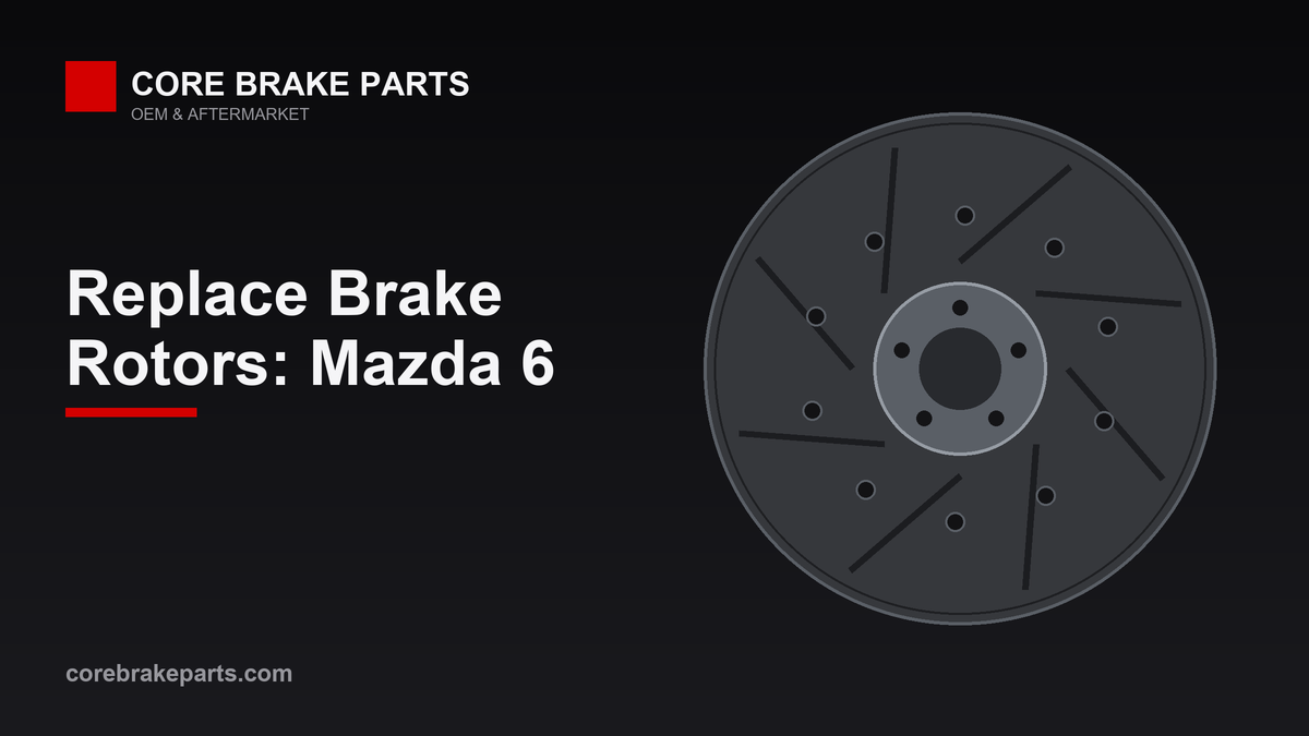 Replacing brake rotors on a Mazda 6