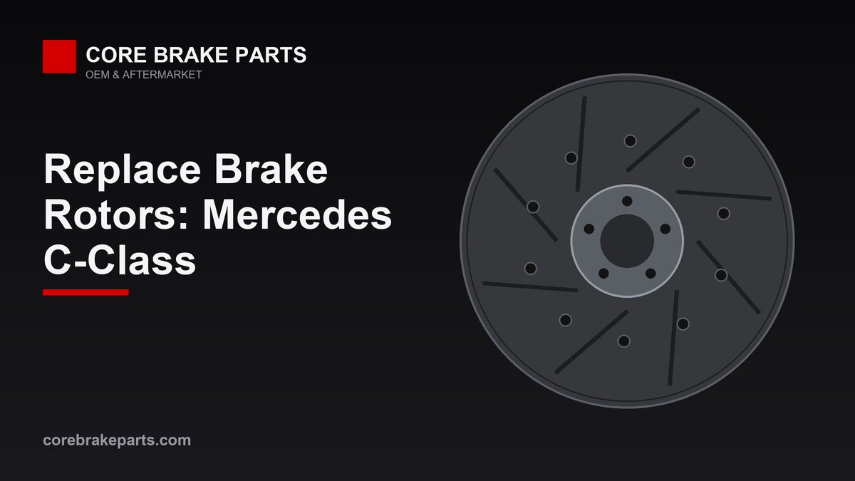 Replacing brake rotors on a Mercedes C-Class