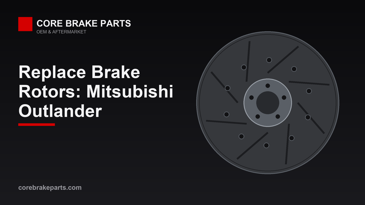 Replacing brake rotors on a Mitsubishi Outlander