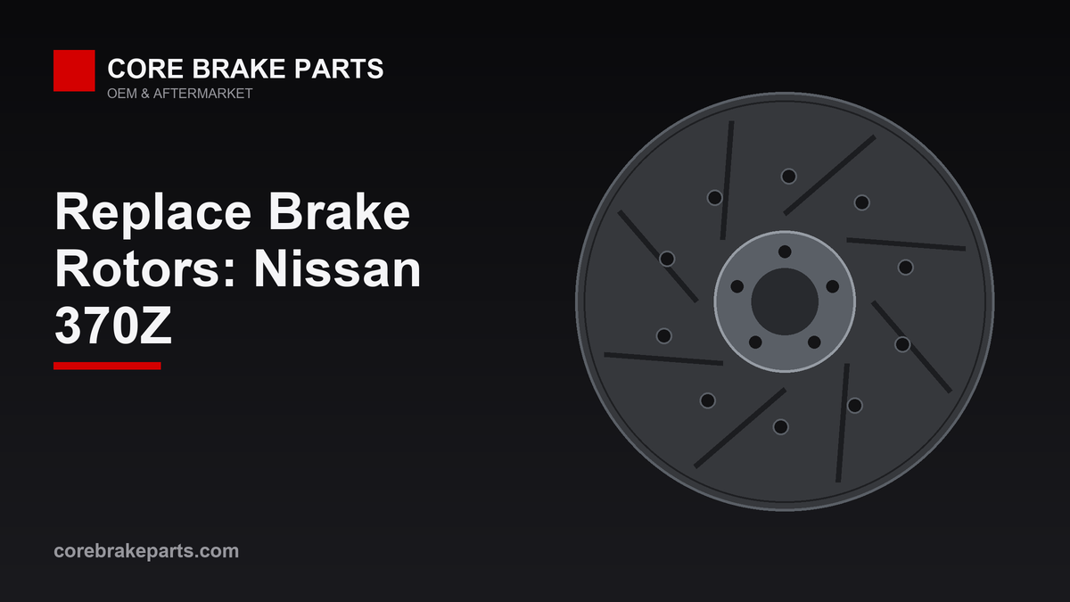 Replacing brake rotors on a Nissan 370Z