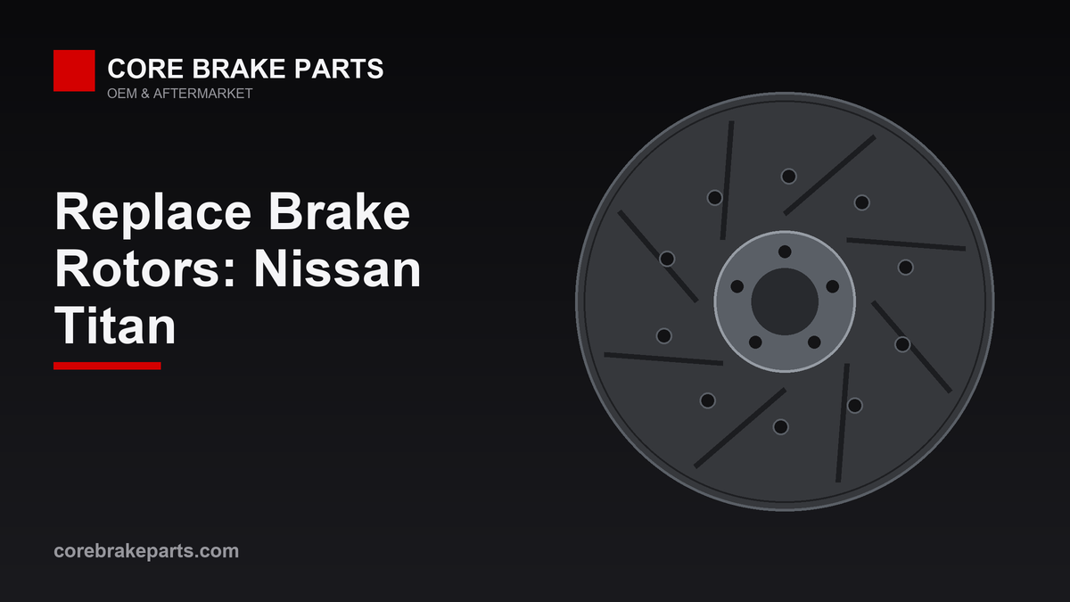 Replacing brake rotors on a Nissan Titan