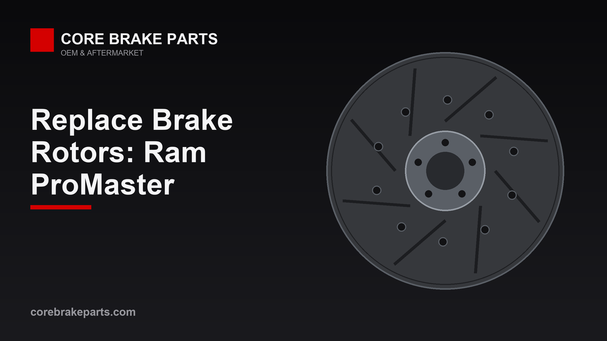 Replacing brake rotors on a Ram ProMaster