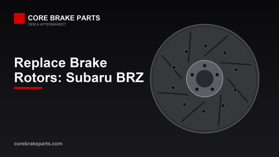 Replacing brake rotors on a Subaru BRZ