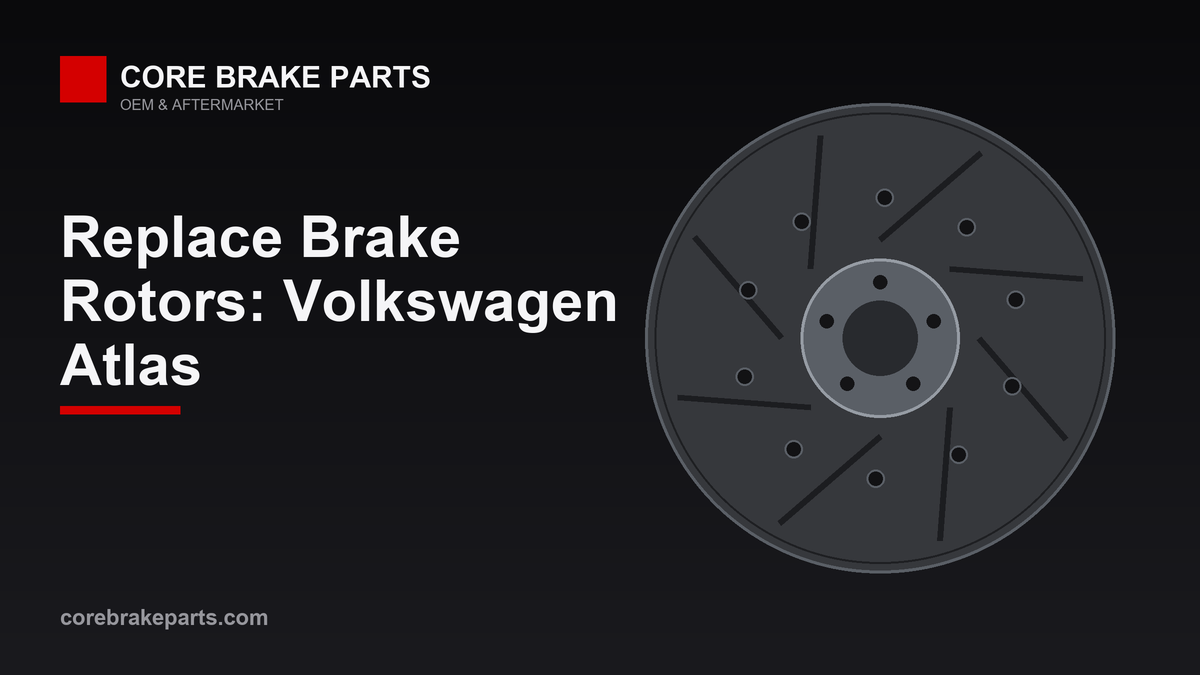 Replacing brake rotors on a Volkswagen Atlas