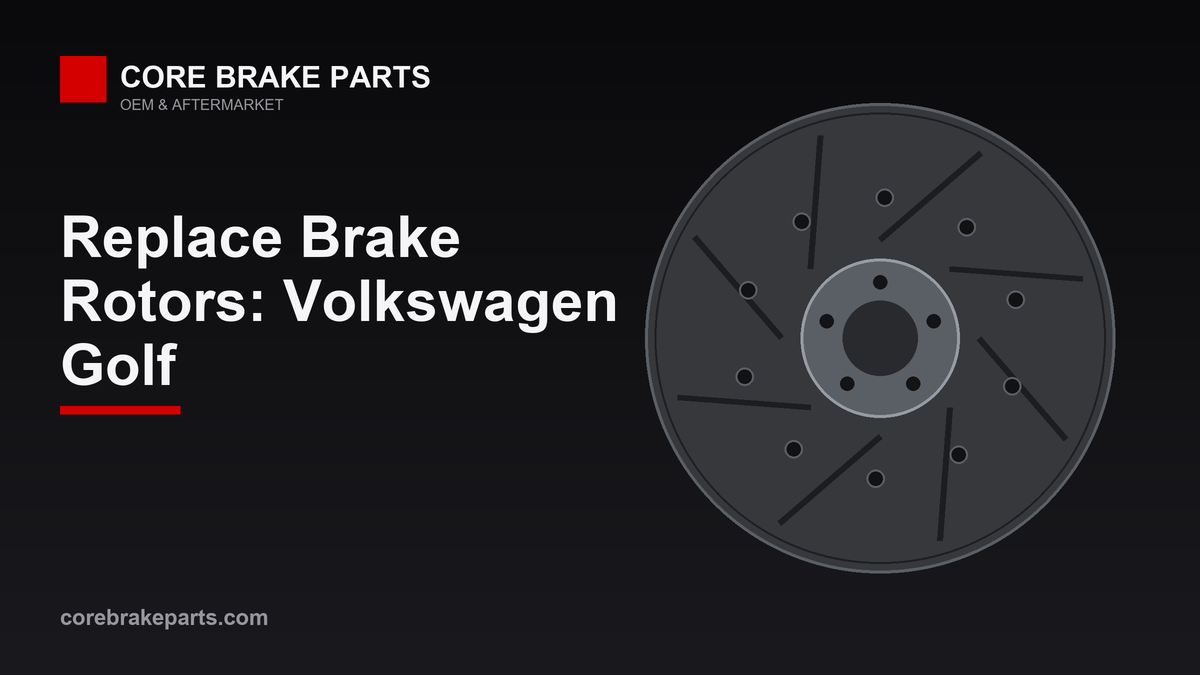 Replacing brake rotors on a Volkswagen Golf