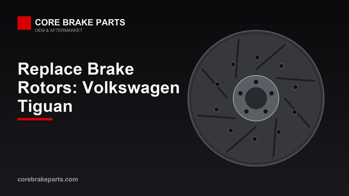 Replacing brake rotors on a Volkswagen Tiguan