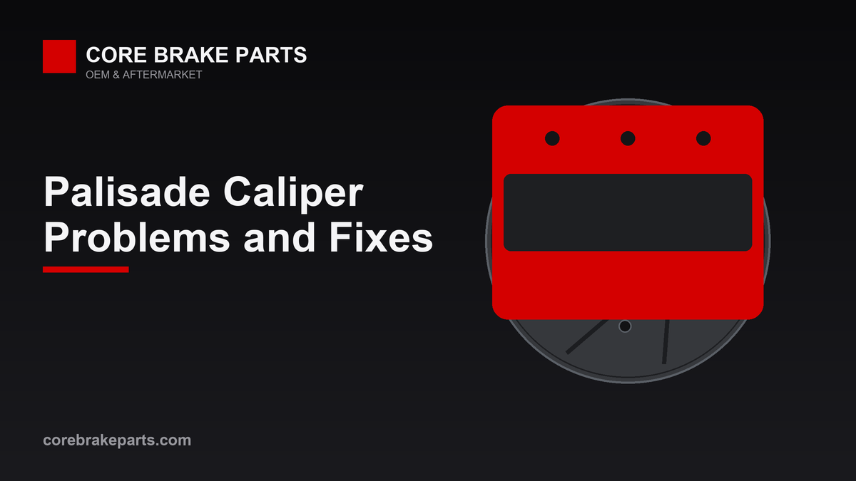Brake caliper illustration for a Hyundai Palisade caliper problems guide