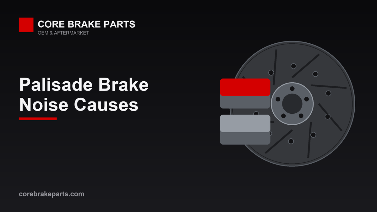 Brake pads and rotor illustrating Hyundai Palisade brake noise causes