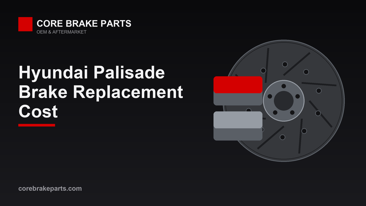 Brake replacement cost for the Hyundai Palisade