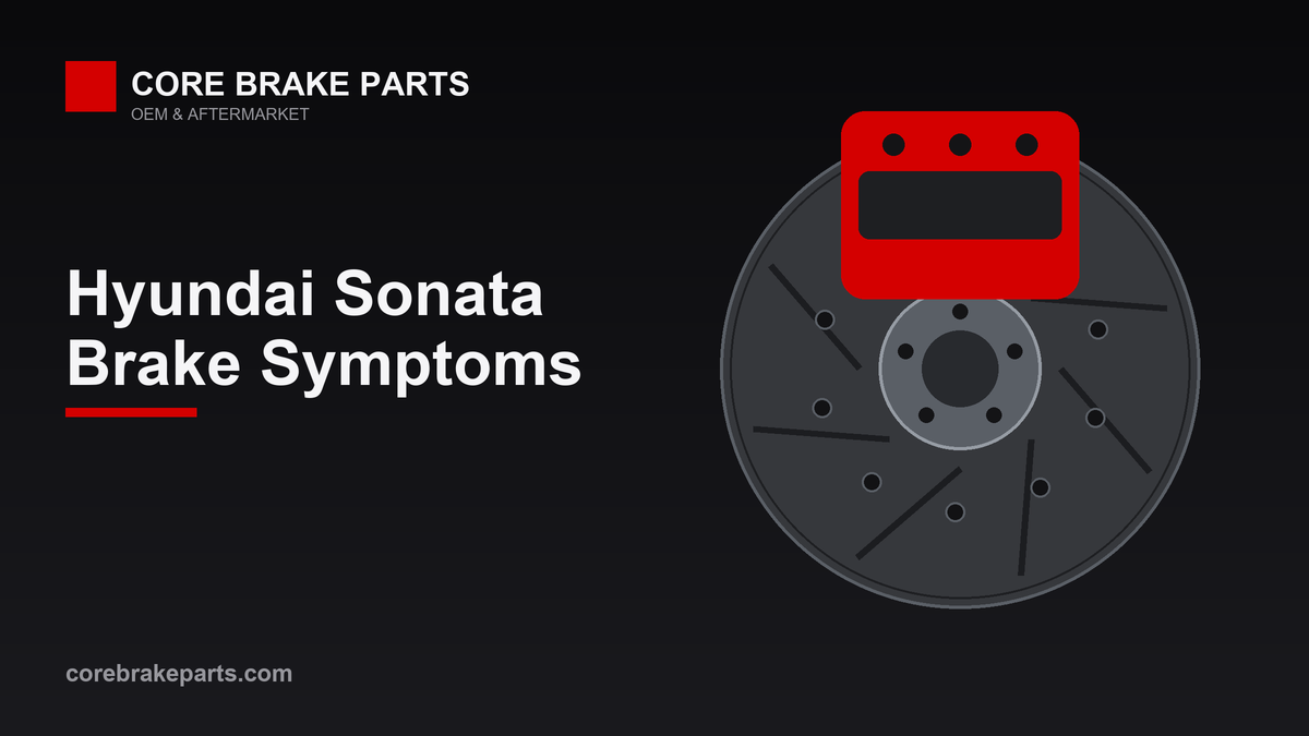 Common brake problems on the Hyundai Sonata