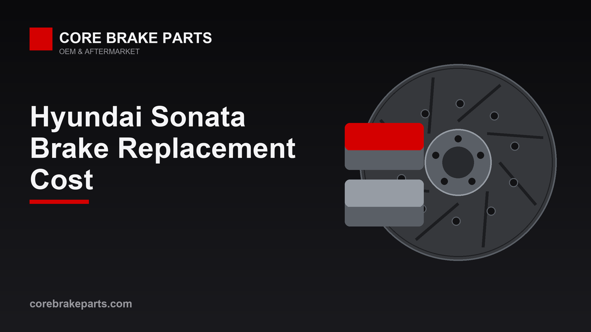 Brake replacement cost for the Hyundai Sonata