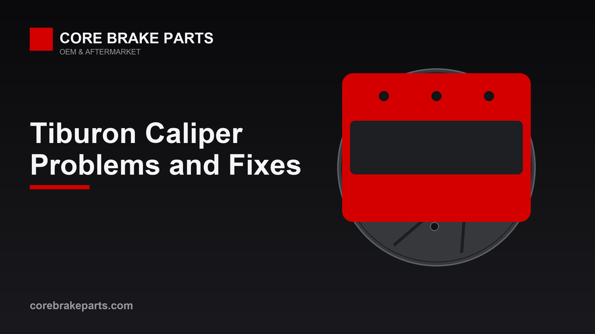 Brake caliper illustration for 2003-2008 Hyundai Tiburon caliper problems and replacement