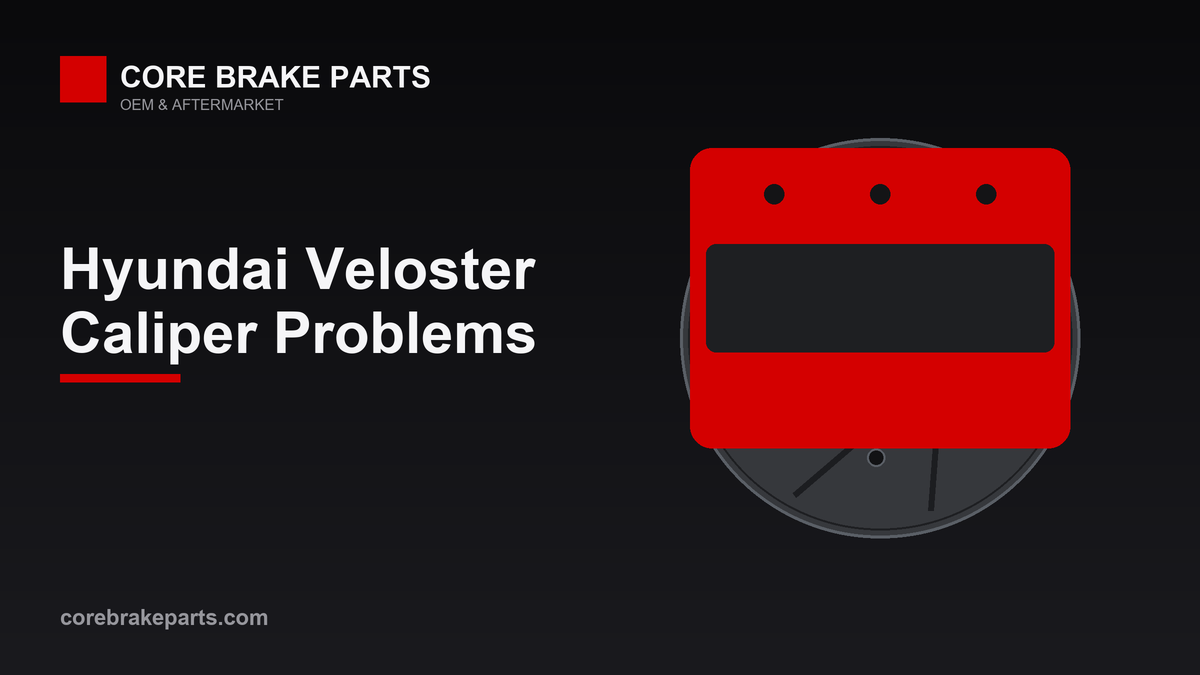 Brake caliper illustration for Hyundai Veloster caliper problems and replacement guide