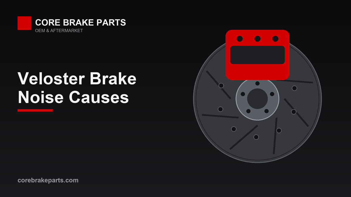 Brake caliper and rotor illustrating Hyundai Veloster brake noise causes