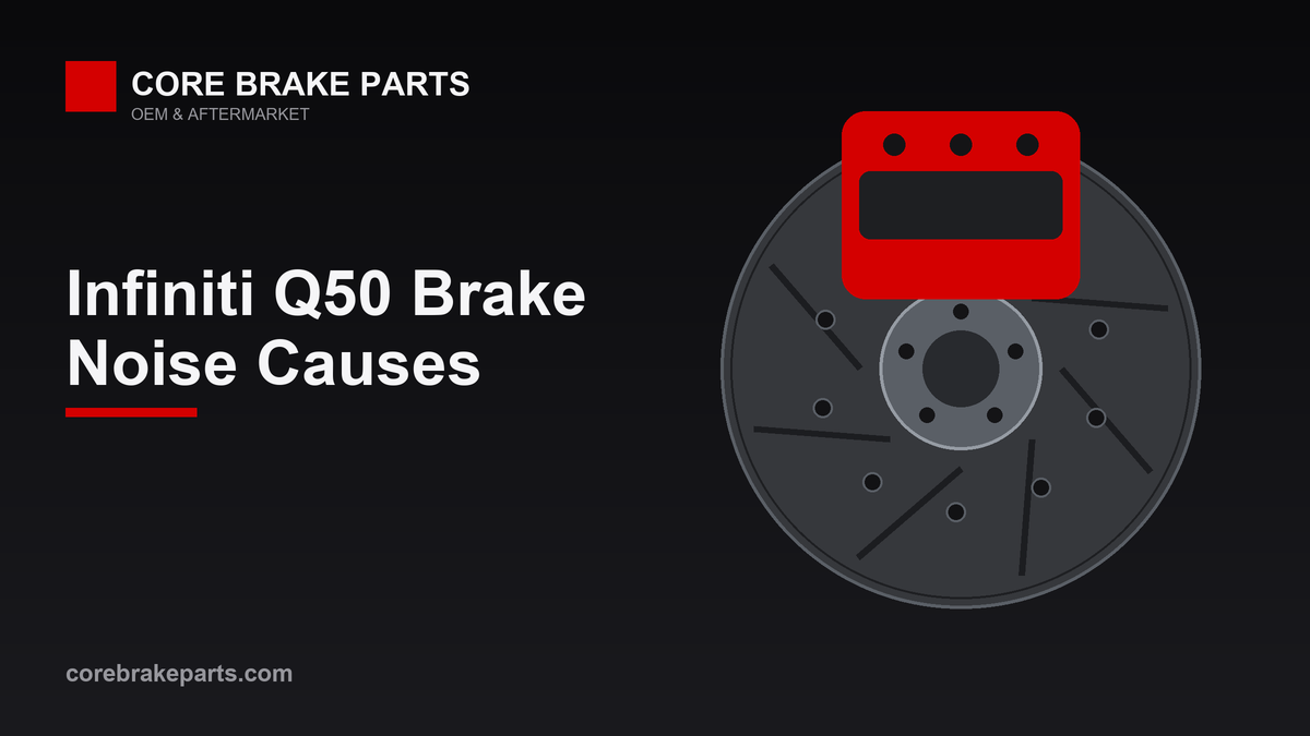 Infiniti Q50 brake caliper and rotor noise diagnosis