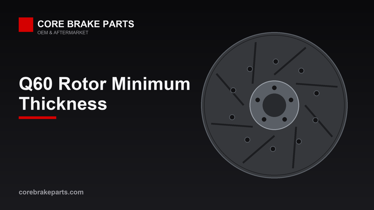 Infiniti Q60 front and rear brake rotors minimum thickness guide