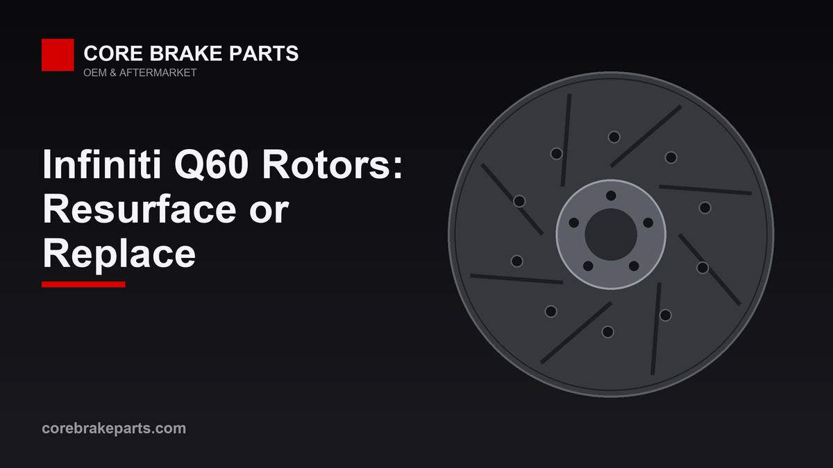 Infiniti Q60 brake rotor resurface or replace guide