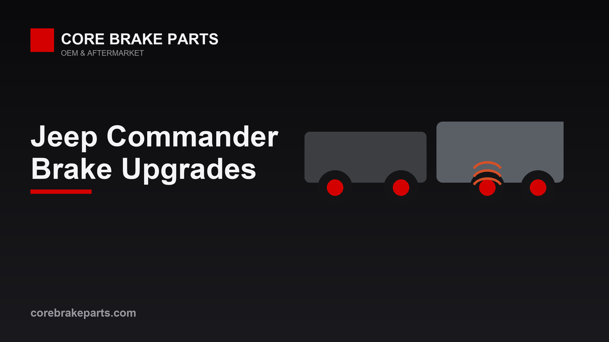 Brake upgrade options for the 2005-2010 Jeep Commander