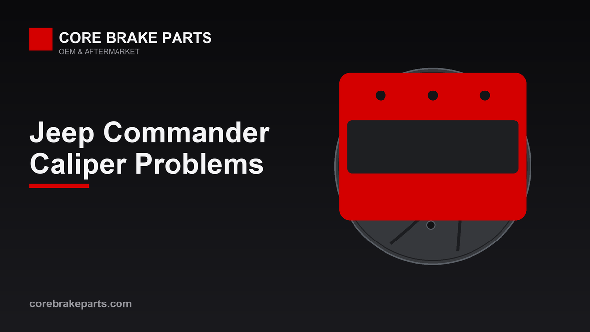 Brake caliper illustration for a Jeep Commander caliper problems guide