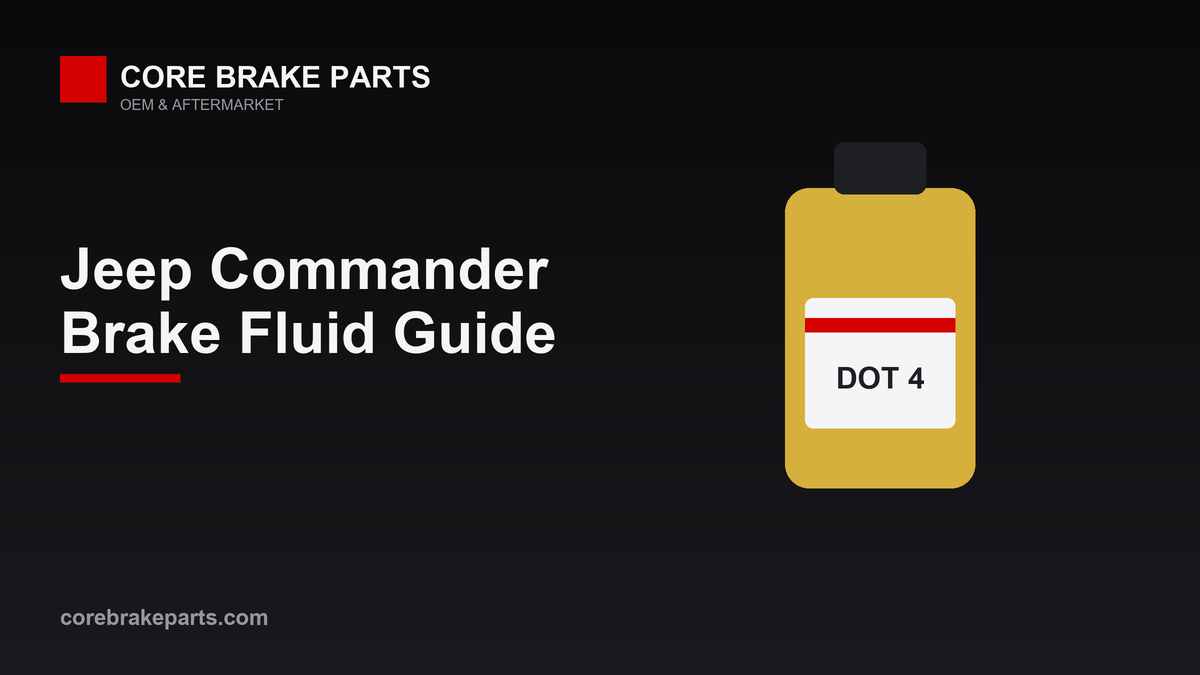 Jeep Commander brake fluid type DOT 3 and flush interval guide