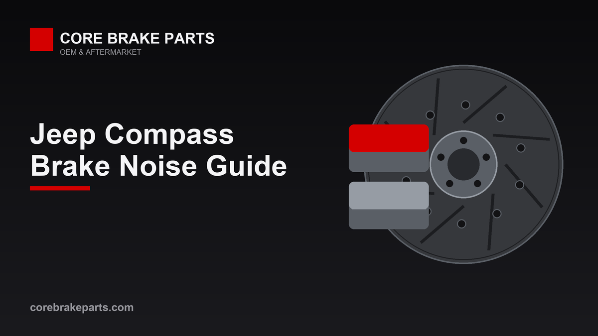 Brake pads and rotor for diagnosing Jeep Compass brake noise
