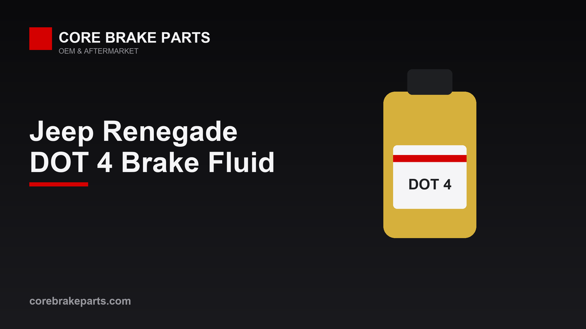 DOT 4 brake fluid guide for the 2015-2021 Jeep Renegade