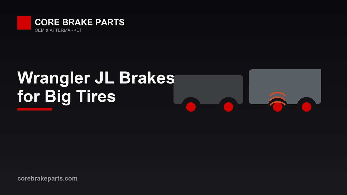 Jeep Wrangler JL brake upgrade options for bigger tires